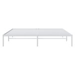 vidaXL Cadre de lit métal sans matelas blanc 180x200 cm
