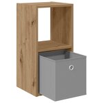 vidaXL Table de chevet avec tiroir Chêne artisanal 30 5 x 27 x 59 5 cm
