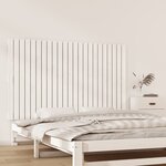 vidaXL Tête de lit murale Blanc 147x3x90 cm Bois massif de pin