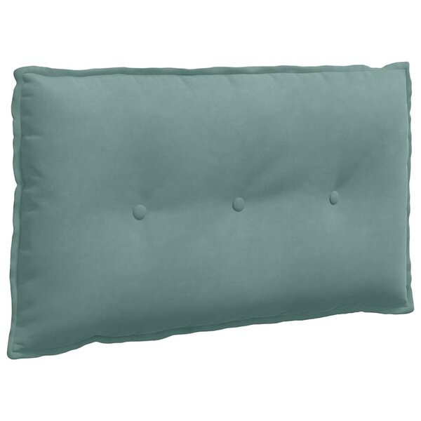 vidaXL Coussin de Dos Vert Mer 80 x 50 cm Tissu en velours côtelé