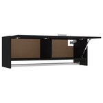 vidaXL Garde-robe noir 100x32 5x35 cm bois d'ingénierie