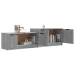 vidaXL Meuble TV Sonoma gris 158 5x36x45 cm Bois d'ingénierie