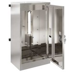 vidaXL boîte aux lettres Noir 30 x 23 x 55 cm Acier inoxydable