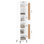 vidaXL Buffet haut Blanc 34 5x34x180 cm Bois d'ingénierie
