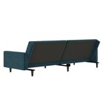 vidaXL Canapé-lit à 2 places Bleu Velours