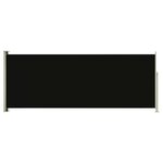 vidaXL Auvent latéral rétractable de patio 117x300 cm Noir