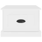vidaXL Table basse blanc 50x50x35 cm bois d'ingénierie