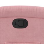 vidaXL Fauteuil inclinable Rose Velours