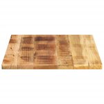 vidaXL Dessus de table rectangulaire bois massif de manguier brut
