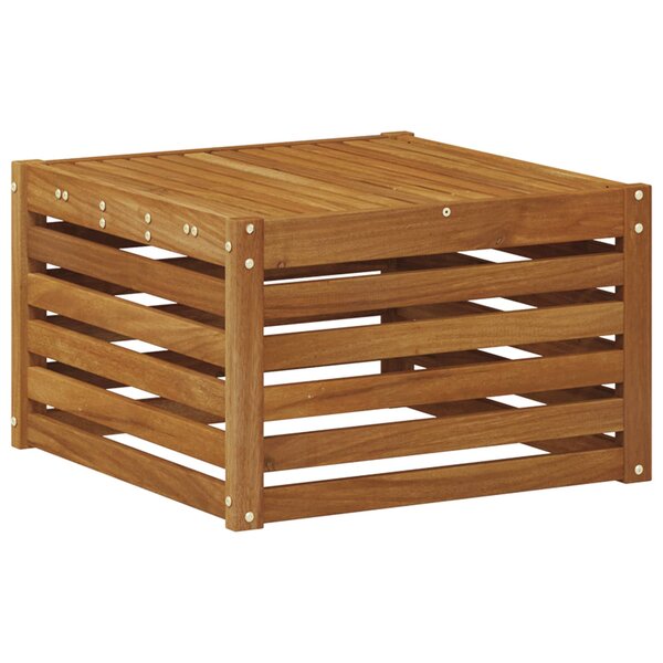 vidaXL Table de jardin Bois d'Acacia Massif Naturel 59 x 59 x 37 cm