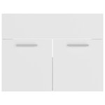vidaXL Armoire d'évier Blanc 60x38 5x46 cm Aggloméré