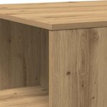 vidaXL Table basse chêne artisanal 90x67x33 cm bois d'ingénierie