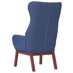 vidaXL Chaise de relaxation Bleu Tissu