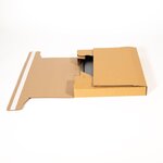 Kit emballage tableau 1: carton croix, bande adhésive, 2 coins, plaque métallisée