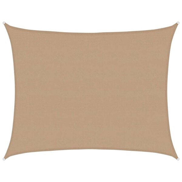 vidaXL Voile d'ombrage 160 g/m² Taupe 6x7 m PEHD