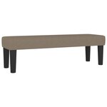 vidaXL Sommier à lattes de lit avec matelas Taupe 140x190 cm Tissu