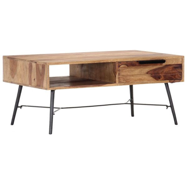 vidaXL Table basse 88x55x40 cm Bois massif
