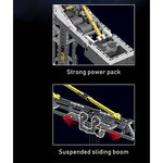 Mould King 17004 - Ensemble de construction télécommandé de grue à tour