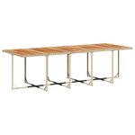 vidaXL Ensemble à manger de jardin et coussins 15 Pièces beige