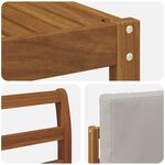 vidaXL Ensemble de canapés d'extérieur 7 pc Gris Naturel et Clair