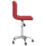 vidaXL Chaises à manger pivotantes lot de 2 bordeaux similicuir