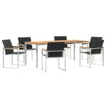 vidaXL Ensemble de salle à manger pour jardin 7 Pièces