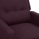 Vidaxl fauteuil de massage inclinable électrique violet tissu