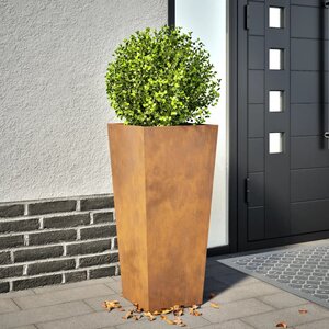vidaXL Jardinière 35x35x75 cm acier résistant aux intempéries