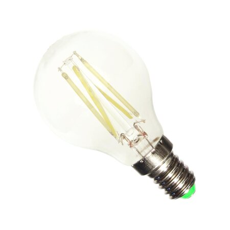 Ampoule e14 led filament 6w 220v g45 cob 360° - blanc froid 6000k - 8000k - silamp