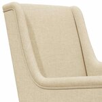 vidaXL Fauteuil Crème Tissu