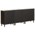 vidaXL Buffet 3 Pièces Finition Lavage Blanc 180 x 33 x 75 cm