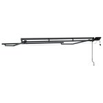 vidaXL Cadre de store manuel avec LEDs Anthracite 3 x 2 m Aluminium