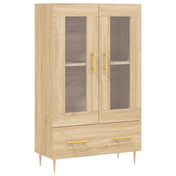 vidaXL Buffet haut chêne sonoma 69 5x31x115 cm bois d'ingénierie