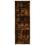 vidaXL Bibliothèque chêne fumé 40x30x114 cm bois d'ingénierie