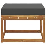 vidaXL Pouf d'Extérieur Bois d'Acacia Massif Naturel