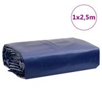 vidaXL Bâche bleu 1x2 5 m 650 g/m²