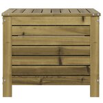 vidaXL Repose-pied de jardin 62x63 5x53 5 cm bois de pin imprégné