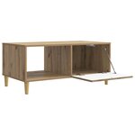 vidaXL Table basse Chêne artisanal 90 x 50 x 40 cm Bois d'ingénierie