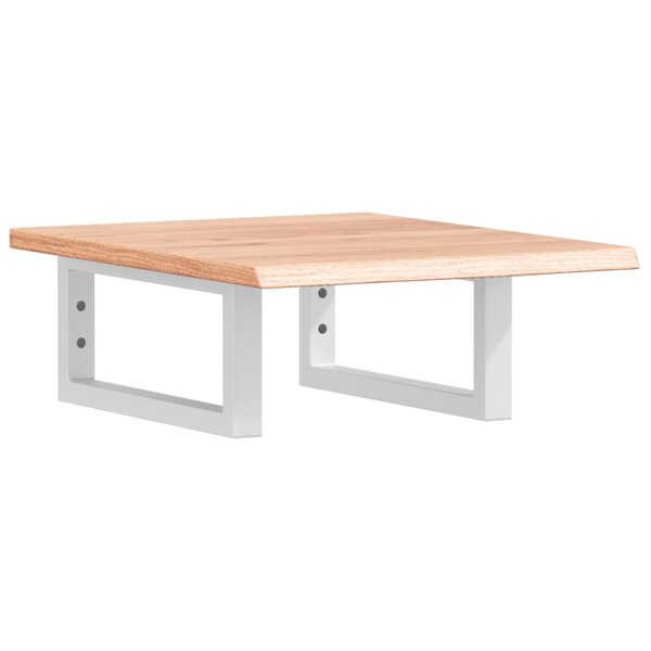 vidaXL Étagère de vasque murale acier et bois de chêne massif