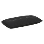 vidaXL Coussin de Dos Noir 100 x 50 cm Tissu en velours côtelé