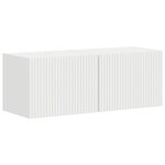 vidaXL Meuble TV mural 2 Pièces Blanc 60 x 31 x 29.5 cm Bois d'ingénierie