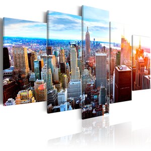Tableau - new york sunrise l x h en cm 200x100
