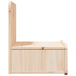 vidaXL Table de chevet Marron 44 x 32 5 x 40 cm Bois massif en pin