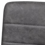 vidaXL Chaises à manger cantilever lot de 2 gris similicuir