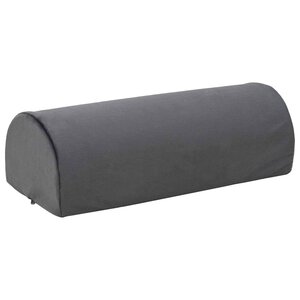 vidaXL Coussin de repose-pieds Uni Gris 42 x 18 x 13 cm