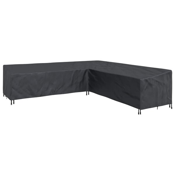 vidaXL Housse pour meubles Noir 325 x 325 x 80 cm Tissu Oxford 420D