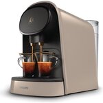Machine à café à capsules double espresso PHILIPS L'OR Barista LM8012/10 - Beige soyeux + 9 capsules dégustations