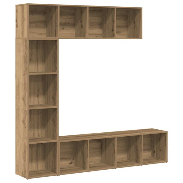 vidaXL Bibliothèques 3 Pièces chêne artisanal bois d'ingénierie