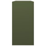 vidaXL Portant de bois de chauffage vert 100x40x80 cm acier