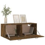 vidaXL Armoire murale Chêne fumé 100x36 5x35 cm Bois d'ingénierie